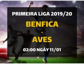 Kèo bóng đá: Benfica Lisbon - Desportivo Aves (02h00 ngày 11/01)